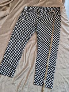 Checkered Print Pants