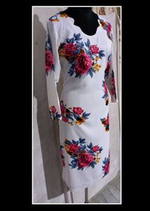 Bust 40 Beautiful Floral Churidar Pajama Set