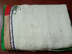 Heavy White Saree