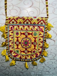 Embroidered Boho Shoulder Bag