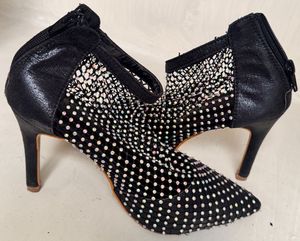 Sparkly Black Heels