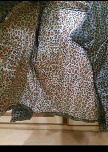 Leopard Print Puffer Jacket