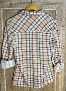 🎀🤭Soft Pink Check Shirt | Casual Wear |