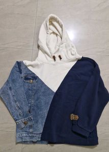 Unique Colorblock Hoodie Jacket