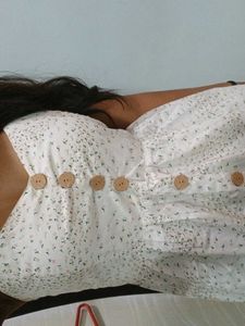 Floral Sundress with Buttons