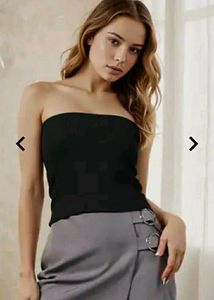 Set Of 2 Women's Bandeau Tube Crop Top