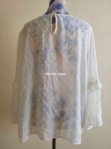 Sheer Swiss Dot Blouse