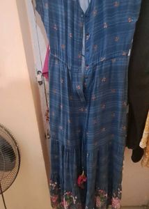 Blue Color Floral Jumpsuit