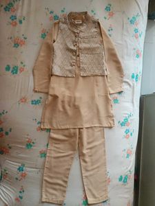 Beige Kurta Set
