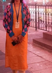 New Yellow Beautiful kurti