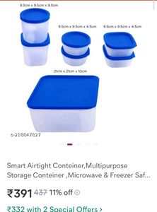 BRAND NEW Set 7 PCS Plastic Containers