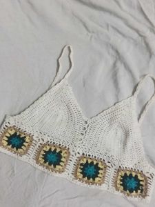 White crochet top