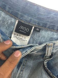 Ripped Wide Leg Jeans