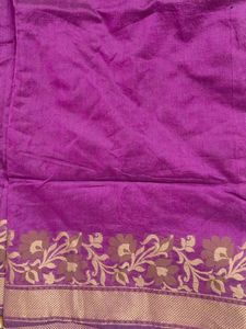 Purple Floral Saree