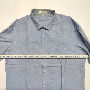 Men's Blue Long Sleeve Shirt - Chest 44