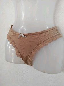 Lace Trim Panties with Bow