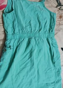 Cotton Green Color Dress