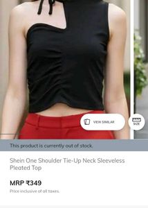 Shein One Shoulder Top with tag