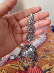 Ethnic Silver Jhumka ✨