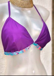 Purple Bikini Top chest size 34 to 36 inches