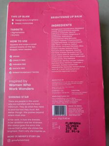 Foxtail Pink Glaze Lightening Lip Balm