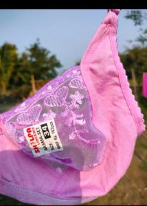 Pink Net Bra