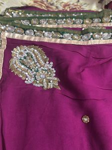 Beautiful Magenta Sari