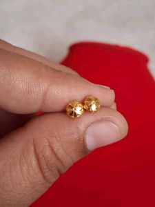 Gold Flower Stud Earrings