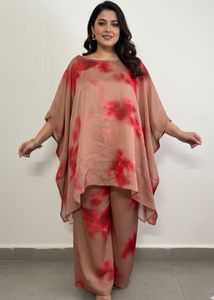 Tie-Dye Caftan & Pants Set