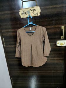 Brown Casual Top