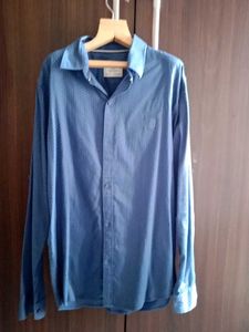 Boy's Blue Patterned Shirt