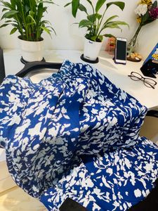 XL Long Blue Floral skirt