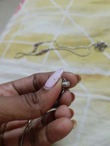 Silver Anklet With Adjustable Feature