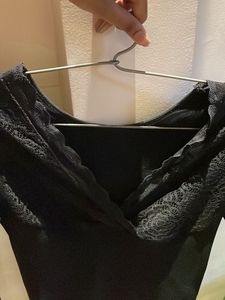 Elegant Black Lace Top