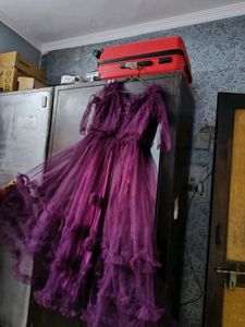 LIGHT WEIGHT HEAVY FLARED GOWN