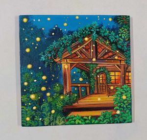 Mini Aesthetic Cottage Painting