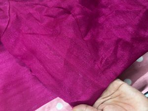 Purple Embroidered Saree With Blouse