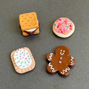 Handmade Clay Cookie Magnets 🍪