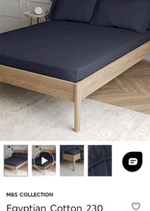 M&amp;S Egyptian Cotton Bedsheet (King)