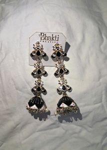 Black &amp;white Jhumka