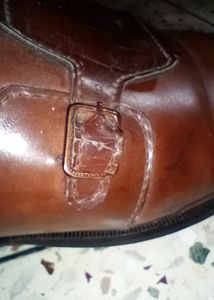 Salvatore Ferragamo Leather Shoes For Men, Size 8