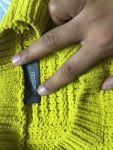 Yellow Colour Soft Cropped Sweater