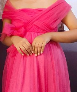 Hot Pink Tulle Party Dress