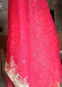 Red Net Saree For Weddings And Parties
