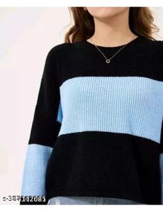 Striped Knit Sweater Top