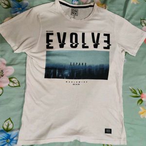 White Graphic Tee - Evolve