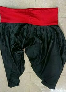 Lovely Embroidery Red Churider Black Patiala Pant