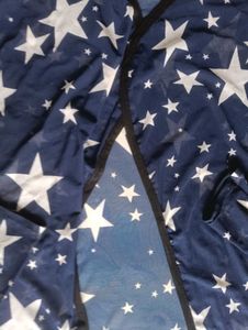 Star Print Mesh Cardigan