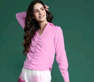 Ruched Style Shirt Top