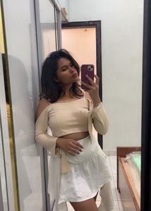 Flarred Stylish Sleeves Cut Top